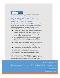 PLD OPPORTUNTIES 2017 for BEGINNING TEACHERS